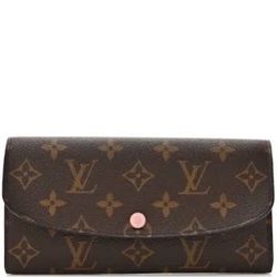 LV Pink Monogram Emilie Wallet 