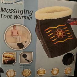 Massage foot warmer