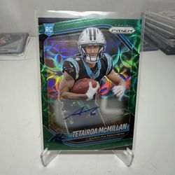 2025 Prizm Green Scope Auto /75 Tetairoa McMillan Carolina Panthers RC ROY #311