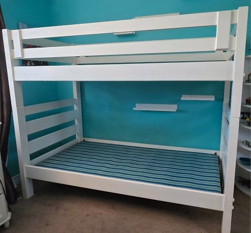 White Bunk Bed