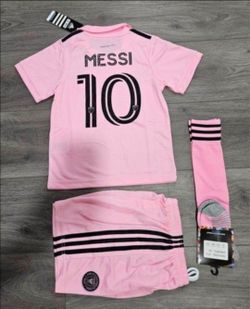 KIDS MESSI INTER MIAMI SOCCER JERSEY