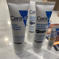 CeraVe Hydrating Shampoo With Anti Dandruff Condition And Lotion New