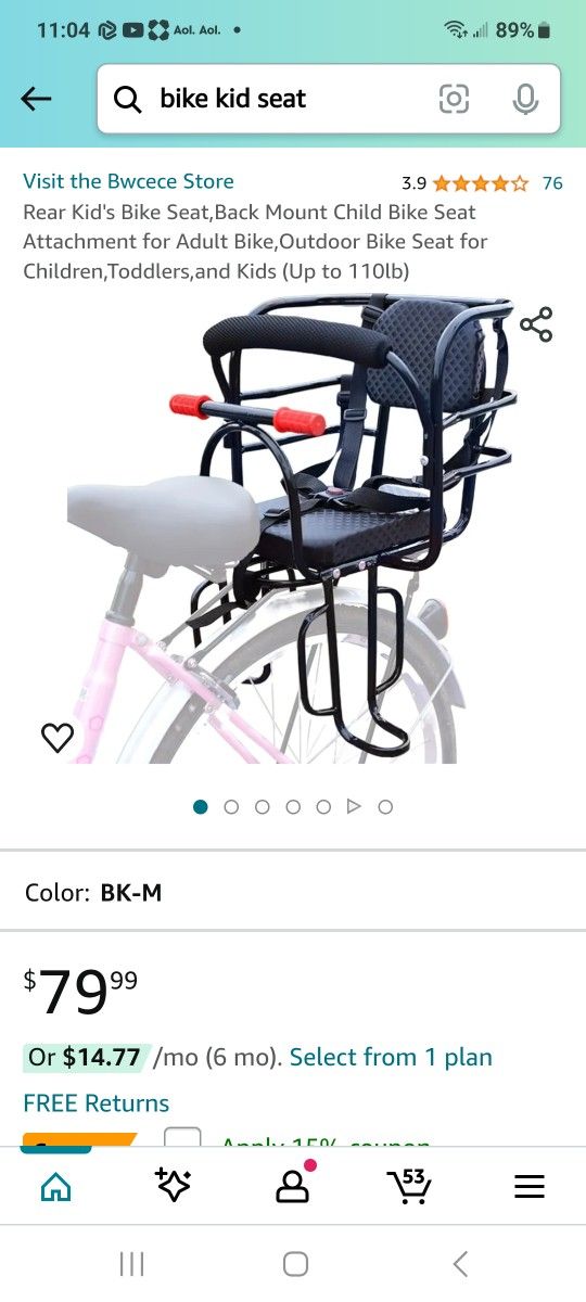 Kid Seat For Your Bike