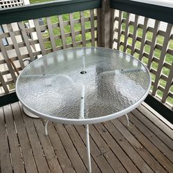 Glass Outdoor Table 