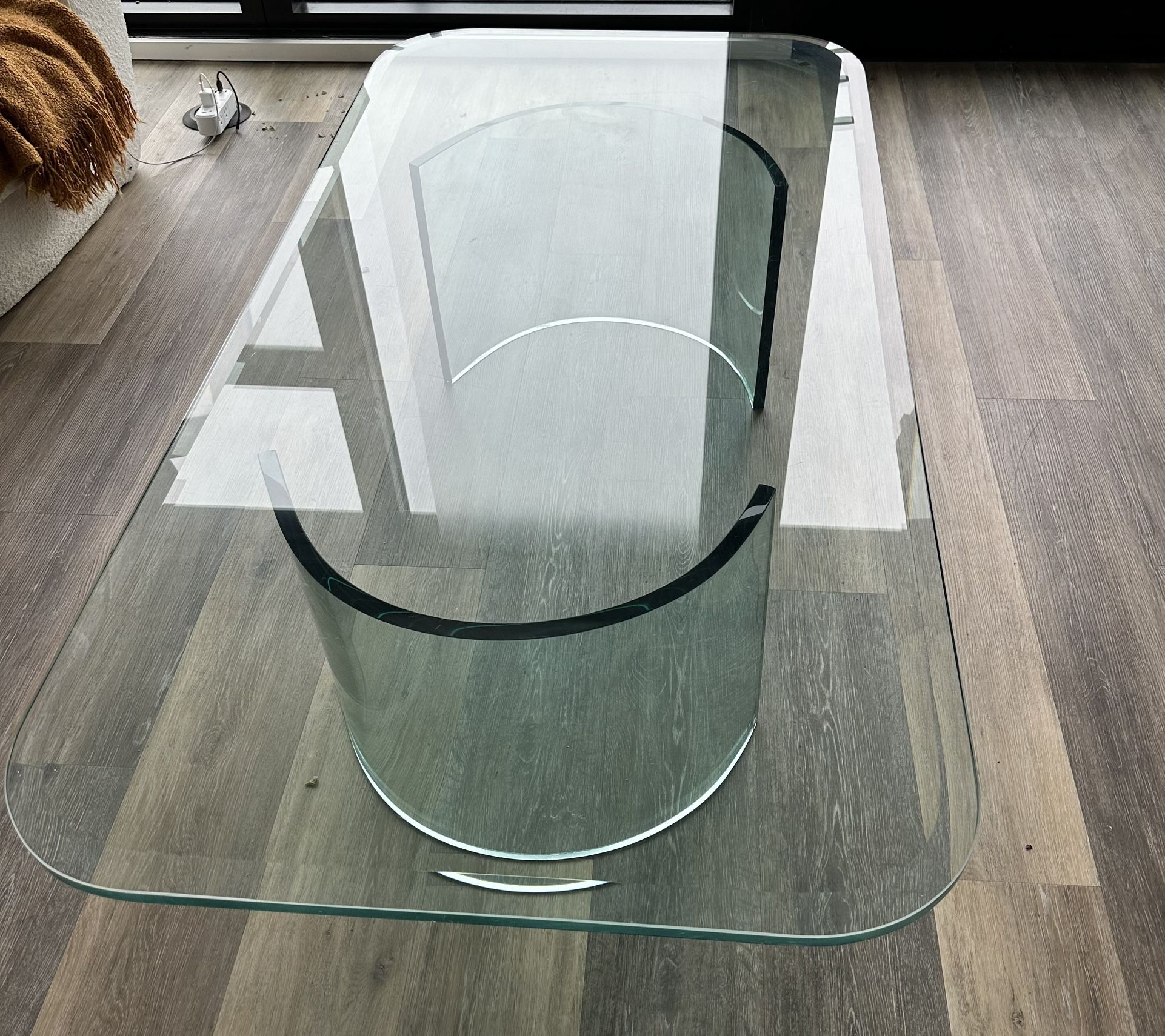 Mid-century Modern Glass Coffee Table