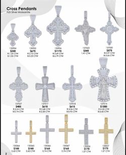 ✨ 925 Italy Silver Moissanite Cross Pendants ✨