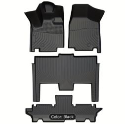 Orealauto Heavy-Duty All-Weather Car Floor Mats for Dodge Grand Caravan 7-Seater (2011-2021) 