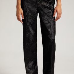 Versace Wrinkled Velvet Formal Pants  Color: 1B000-Black  36 US/ 52 EU 1B000-BLACK