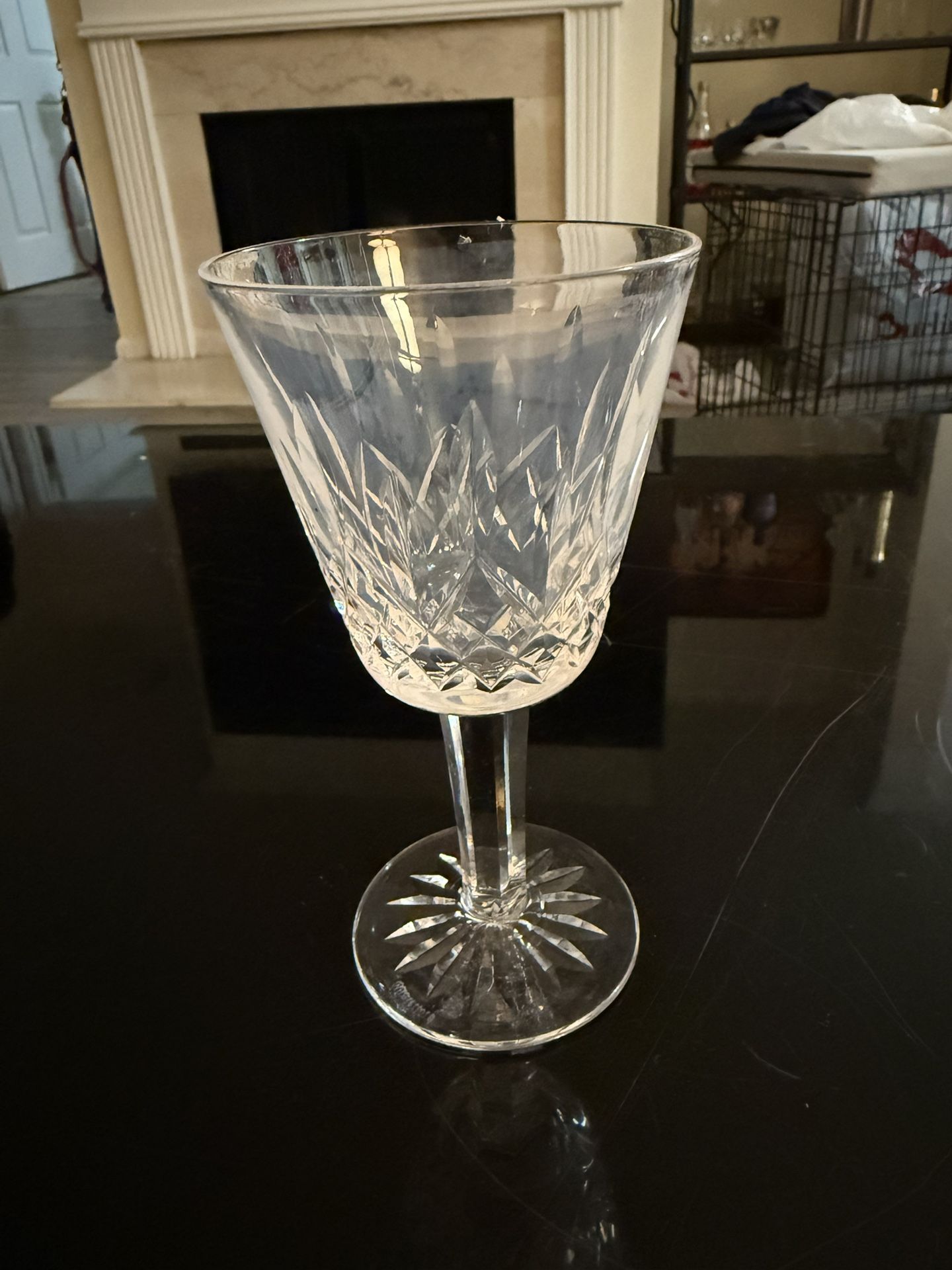 Vintage Waterford Crystal Wine LISMORE 6" Glass Excellent