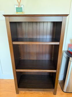 Solid Brown Wood Bookcase (3ft x 4ft)