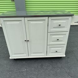 homestyles Dolly Madison Off-White Kitchen Cart