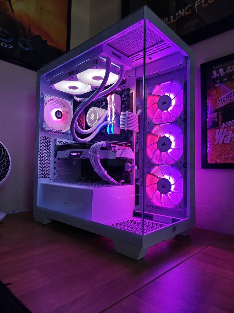Custom Gaming Computer PC Desktop AMD Ryzen 5600G, 16GB DDR4, Nvidia 2080 White Like Corsair Lian Li ASUS MSI Gigabyte Intel