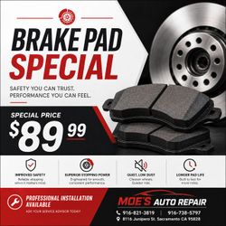 All new Brake pads