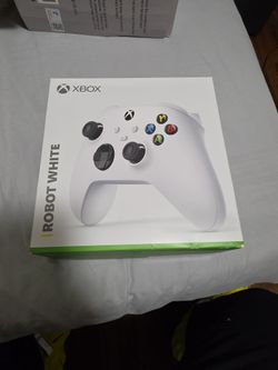 White Xbox controller, opened but never used.