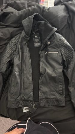 New Leather jacket men S