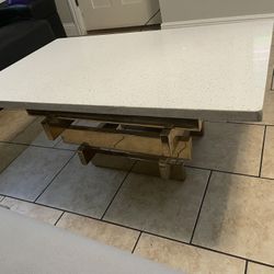 Gold Coffee Table Quartz Top Material 300$