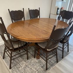 Dining Table Set 6 Chairs 