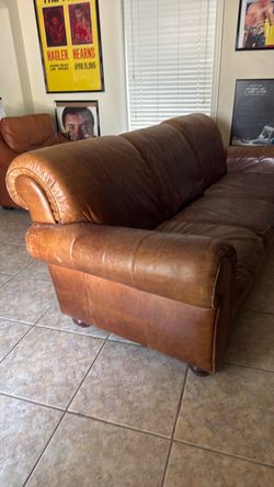 Bassett Leather Couch HIGH QUALITY  LEATHER