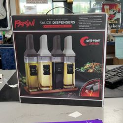 Parini 4 Piece Auto Pour Sauce Dispenser