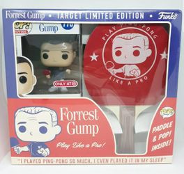 Forrest Gump funko pop and paddle