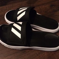 ADIDAS SLIDES. Size 10