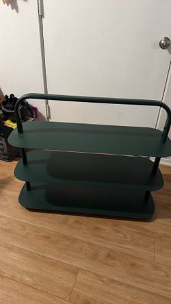 Hunter Green Metal Shelf