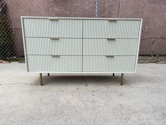 WEST ELM QUINN DOUBLE WIDER DRESSER CHEST OF DRAWERS CABINET