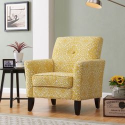 Laurens Yellow Accent Fabric Chair