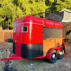 2 Horse Mobile Bar Or Coffee Trailer For Sell