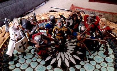 36 Schleich knights,royalty,western retired figures