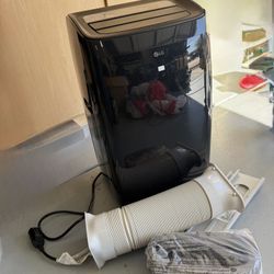 10,000 BTU (14,000 BTU ASHRAE) Portable Air Conditioner Cools 450 Sq. Ft. with Dehumidifier and Wi-Fi in Gray