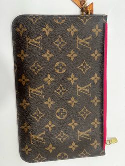 Louis Vuitton never full Monogram with pouch and strap