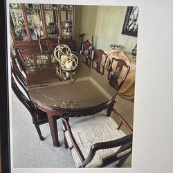 Dining room, China cabinet and server