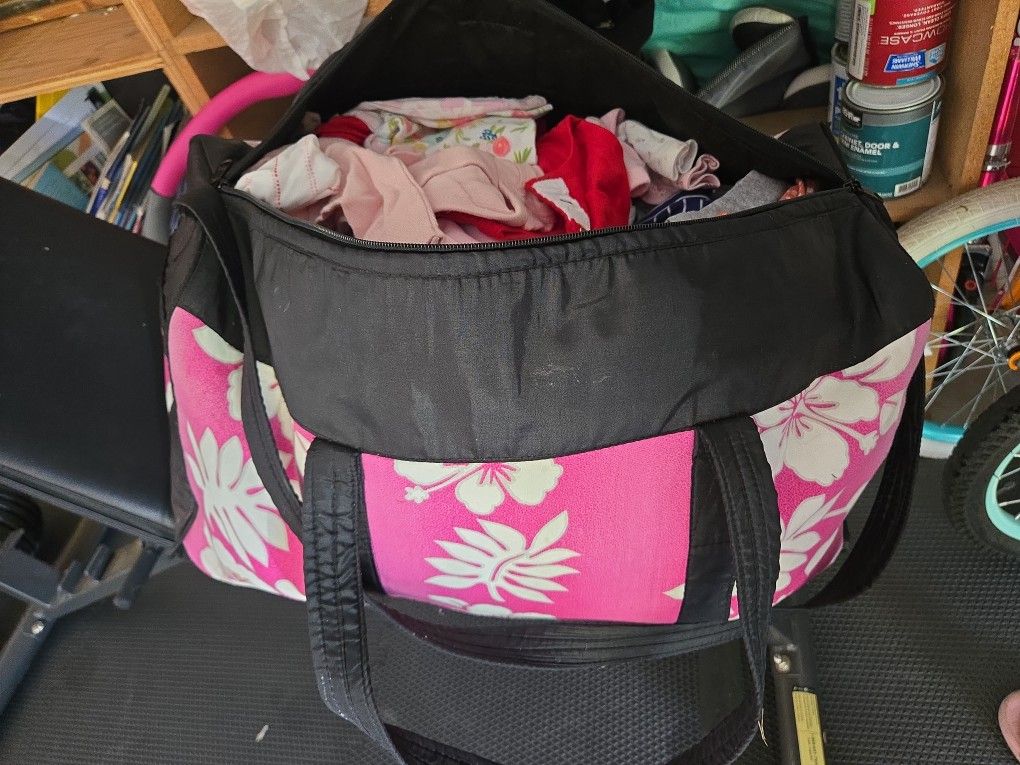 Duffle Bag Full Of Baby Girl Winter Clothes