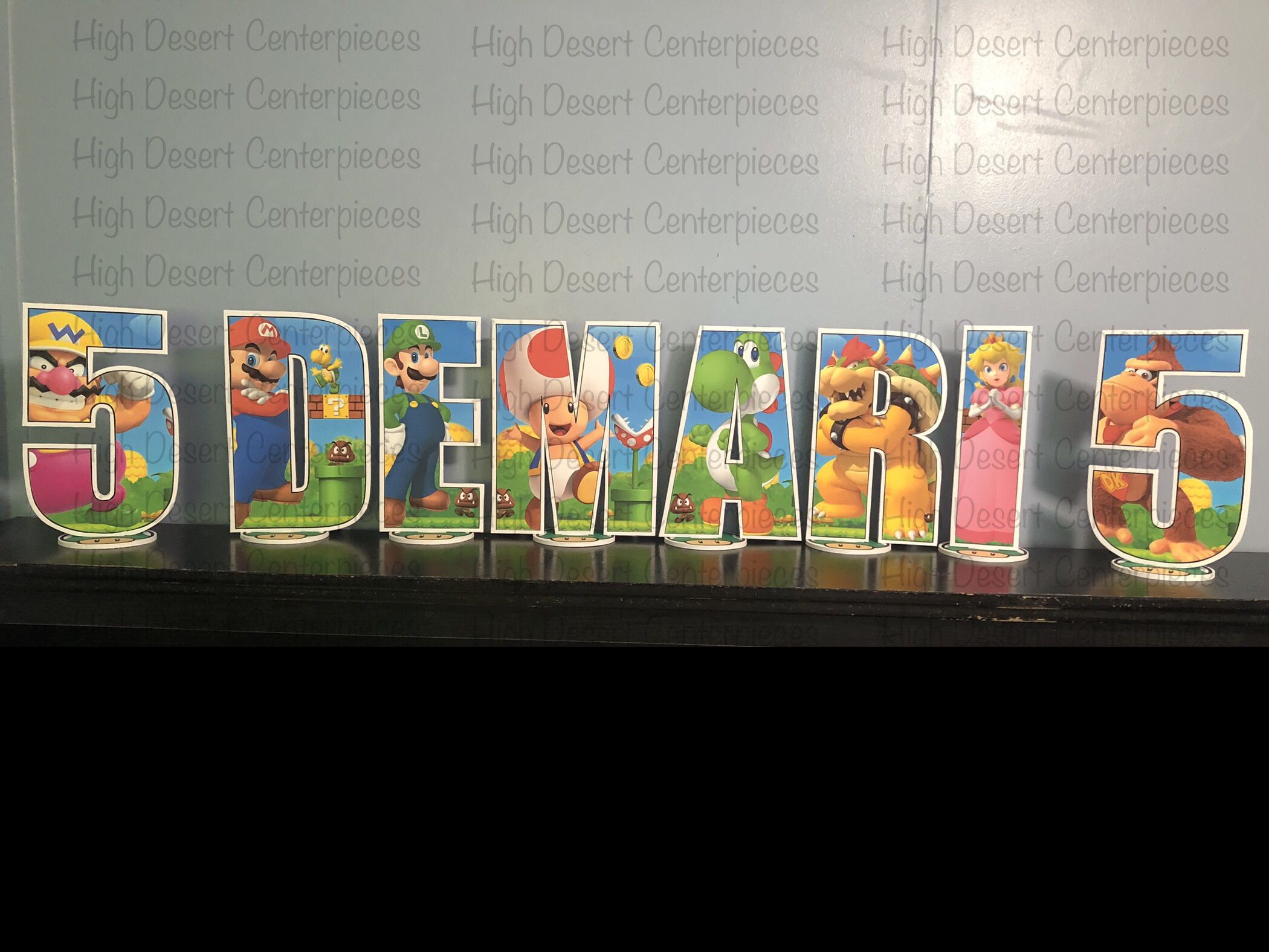 Super Mario Letters And Numbers