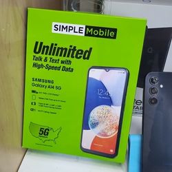 Brand new in box A 14 5G never used with all original accessories and warranty with a free month and free activation 😄