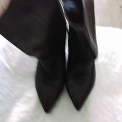 Michael Kors Leather Boots Black