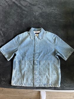 Louis Vuitton Monogram Denim Short Sleeve Shirt