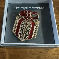 Liz Claiborne holiday pin