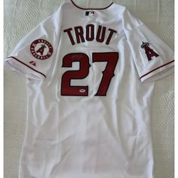 Angels Trout Baseball Jersey Stitched (S, M, L, XL, 2X) 