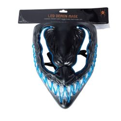 Halloween Costume LED Venom / Demon Mask 💀🖤✨️