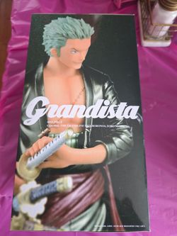Brand new One Piece Roronoa Zoro Grandista The Grandline Men Metallic Version figure by Bandai Spirits / Banpresto.
