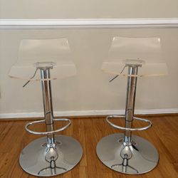 Adjustable Acrylic stools 