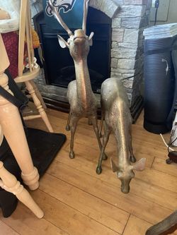 Solid Brass Reindeer 