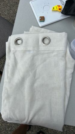 Linen grommet curtains