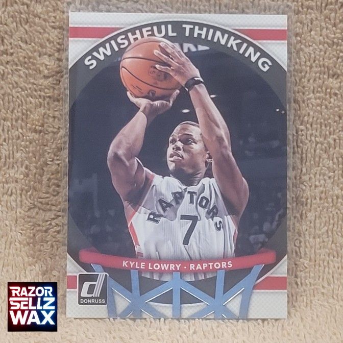 KYLE LOWRY 2017-18 DONRUSS #9 SWISHFUL THINKING INSERT #9 RAPTORS POINT GUARD