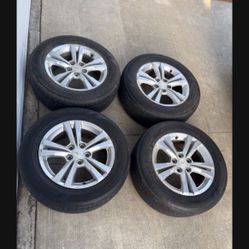 4 — 225/65r17 5x4.5 5x114.3 5x115 Chevy Impala Equinox Tacoma  CR-V  Kia Optima Accord Camry Civic Camry Charger Chrysler 300 Wheels Rims Tires!