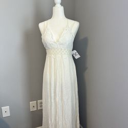 Arlington Hardware Womens Maxi Dress White Large 