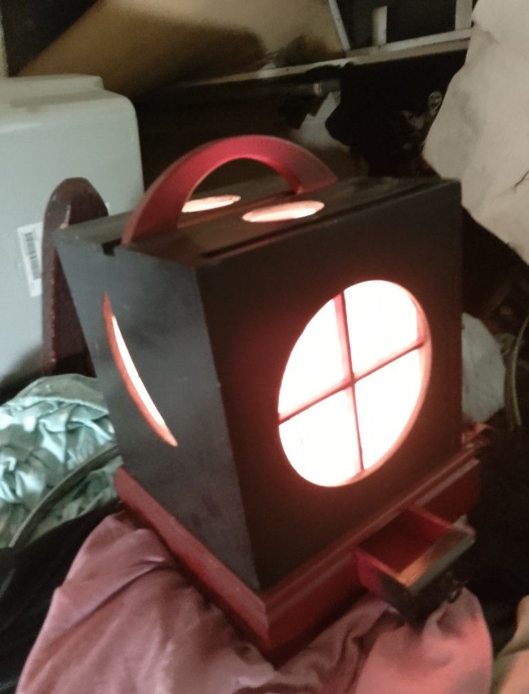 $115 Great Deal!!! KANSO HOUSE ORIGINAL AUTHENTIC, MID /LATE 1800S, ARIAKI ANDON MOON PHASE LANTERN