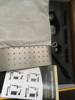 Modern Shower System with Tub Spout brush nickel
